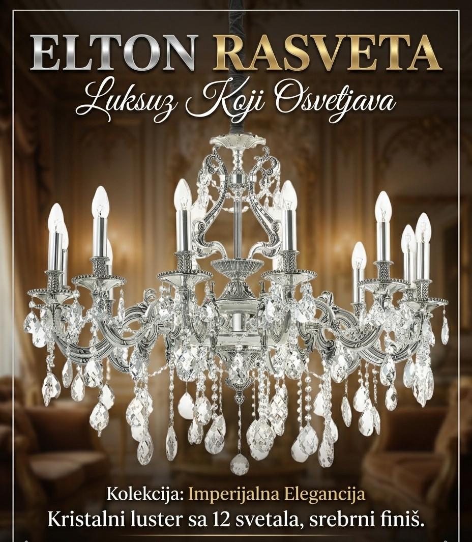  Uvećaj IDEAL LUX luster GIOCONDA SP12 ARGENTO – 164953